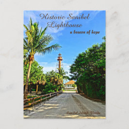 Cartão Postal Sanibel Island Flórida Farol Beacon da Esperança