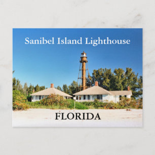 Cartão Postal Sanibel Island Lighthouse, Cartão-postal da Flórid