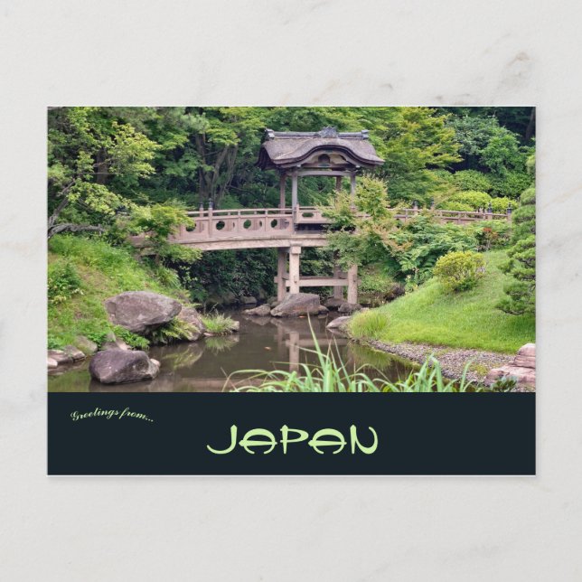 Cartão Postal Sankeien Gardens Yokohama Japão. (Frente)