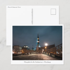 Cartão Postal Sankt Katharinen Kirche Hamburg