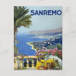 Cartão Postal Sanremo Italy Vintage