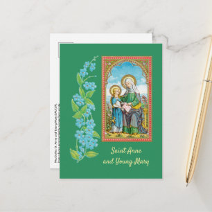Cartão Postal Santa Ana e a Jovem Maria NeoGótica (SAU 29)