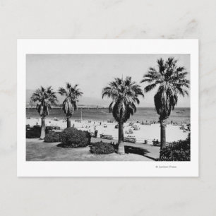 Cartão Postal Santa Barbara, CA Vista da Praia Oeste Fotografia