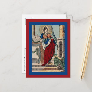 Cartão Postal Santa Bárbara com Artilharia (M 007)