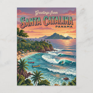 Cartão Postal Santa Catalina Panamá