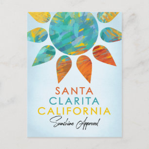 Cartão Postal Santa Clarita Califórnia Sunshine Travel