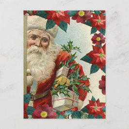 Cartão Postal Santa Claus bringing gifts and presents