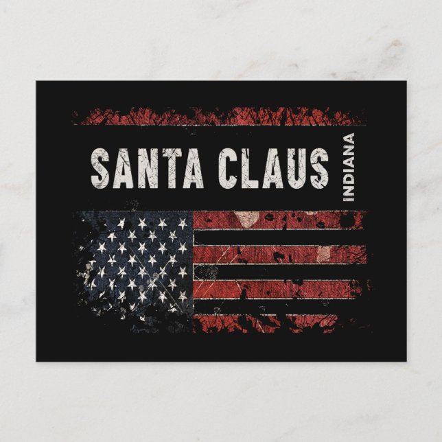 Cartão Postal Santa Claus Indiana (Frente)