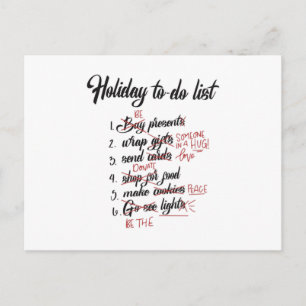 Cartão Postal Santa Claus Legal Geek de Natal Ideia Engraçada de