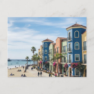Cartão Postal Santa Cruz Califórnia Capitola Venetian Court