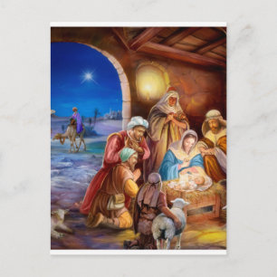 Cartão Postal Santa família
