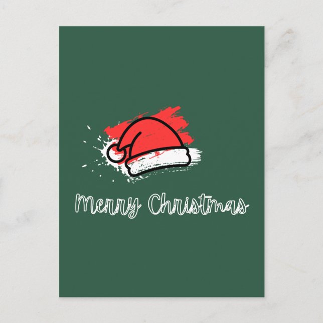 Cartão Postal Santa Hat (Frente)