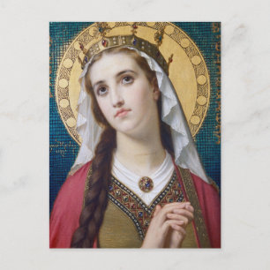 Cartão Postal Santa Isabel da Hungria por Hugues Merle