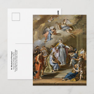 Cartão Postal Santa Isabel de Portugal Católica Padroeira de