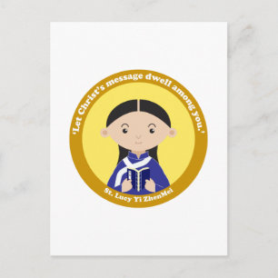 Cartão Postal Santa Lúcia Yi ZhenMei