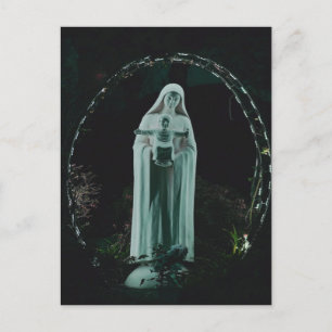 Cartão Postal Santa Mãe Maria e Bebê Jesus Cristão