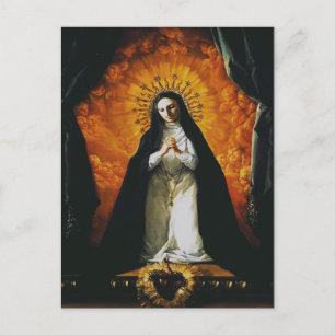 Cartão Postal Santa Margarida Maria Alacoque