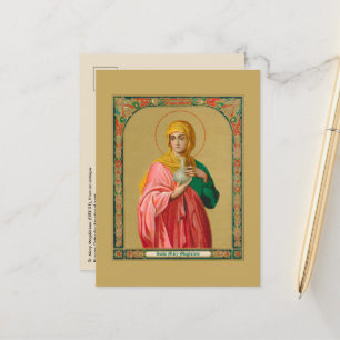 Cartão Postal Santa Maria Madalena como Mirofora (ORX 01) Pós