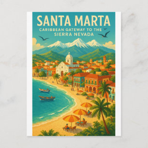 CARTÃO POSTAL SANTA MARTA — PORTA CARIBENHA PARA A NEVADA