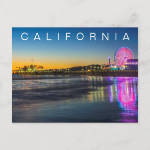 Cartão Postal Santa Monica Pier Los Angeles, Califórnia