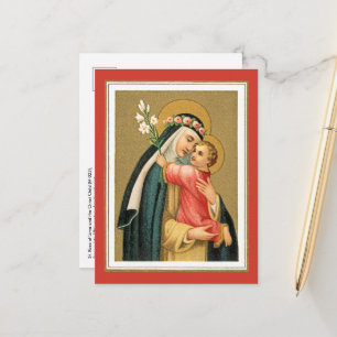 Cartão Postal Santa Rosa de Lima e o Menino Jesus (M 023)
