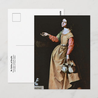 Cartão Postal Santa Rufina de Sevilha Católica Padroeira