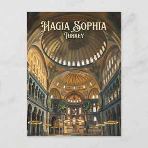 Cartão Postal Santa Sofia Turquia