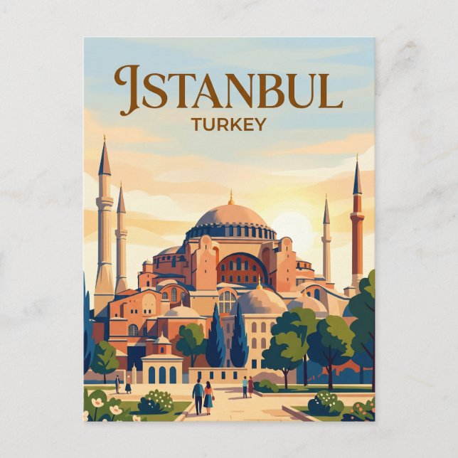 Cartão Postal Santa Sofia Turquia (Frente)