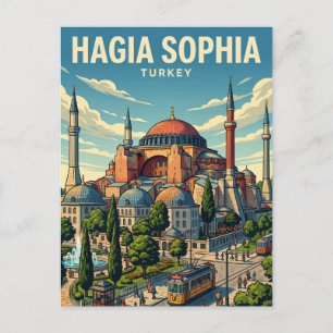 Cartão Postal Santa Sofia Turquia