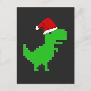 Cartão Postal santa trex engraçado