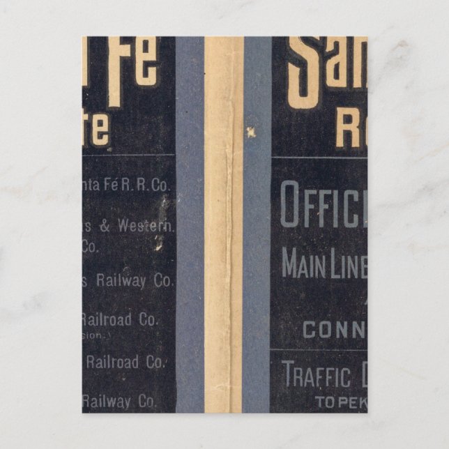 Cartão Postal Sante Fe Route, Califórnia (Frente)