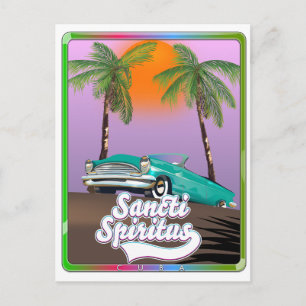 Cartão Postal santi spiritus poster de viagens de Cuba.