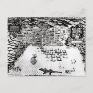 Cartão Postal Santiago, Cabo Verde, 1589