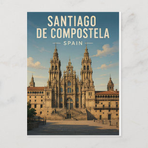 Cartão Postal Santiago De Compostela Espanha Viagem Histórica 🏙