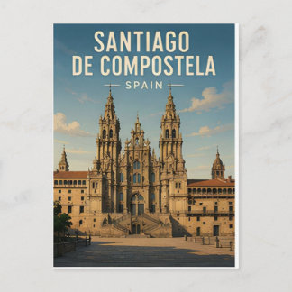 Cartão Postal Santiago De Compostela Espanha Viagem Histórica 🏙