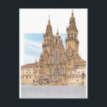 Cartão Postal Santiago de Compostela. fachada ocidental. Espanha<br><div class="desc">Santiago de Compostela. fachada ocidental. Espanha Aznar Cenamor Fernando / Coleção Privada / Imagens Bridgeman</div>