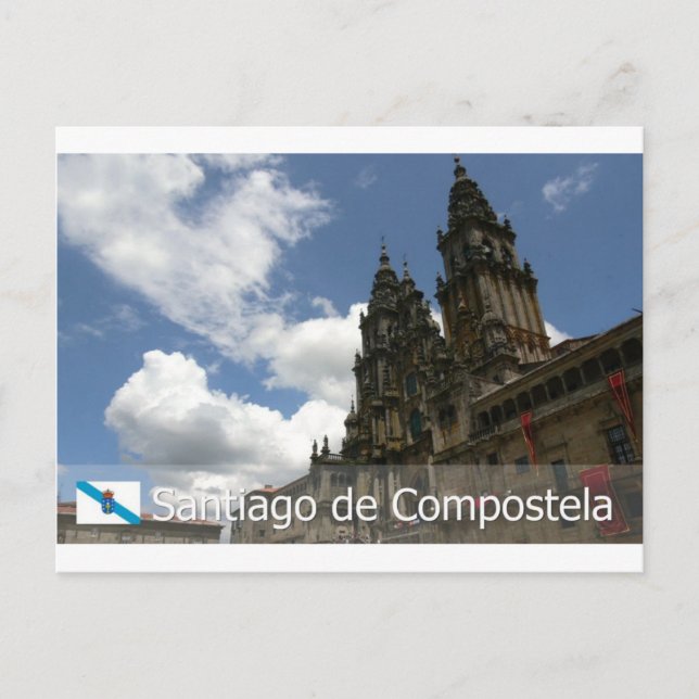 Cartão Postal Santiago e Compostela, Espanha (Frente)