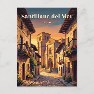 Cartão Postal Santillana del Mar Espanha