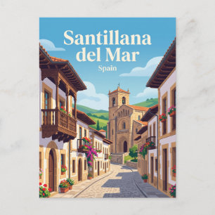 Cartão Postal Santillana del Mar Espanha