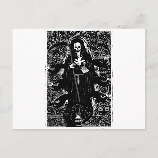 Cartão Postal Santisima Muerte (Frente)