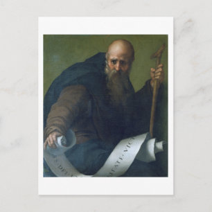 Cartão Postal Santo Antônio Abade (c.251-356) c.1518-19 (óleo so