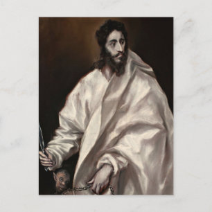 Cartão Postal Santo Bartolomeu Apóstolo por El Greco