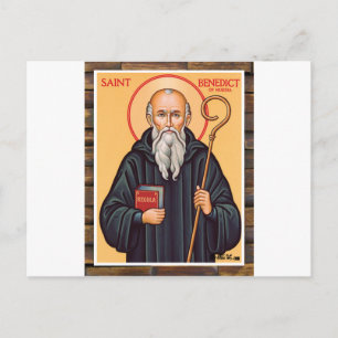 CARTÃO POSTAL SANTO BENEDICT CATÓLICO 04 PRODUTOS PERSONALIZÁV