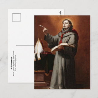 Cartão Postal Santo Bonaventura Padroeiro Católico de
