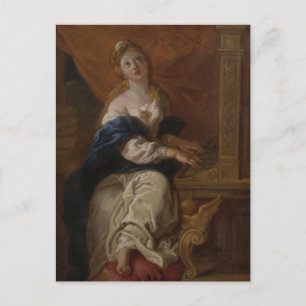 Cartão Postal Santo Cecilia c.1700 (Petróleo em Papel)