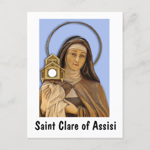 Cartão Postal Santo Clare Assisi