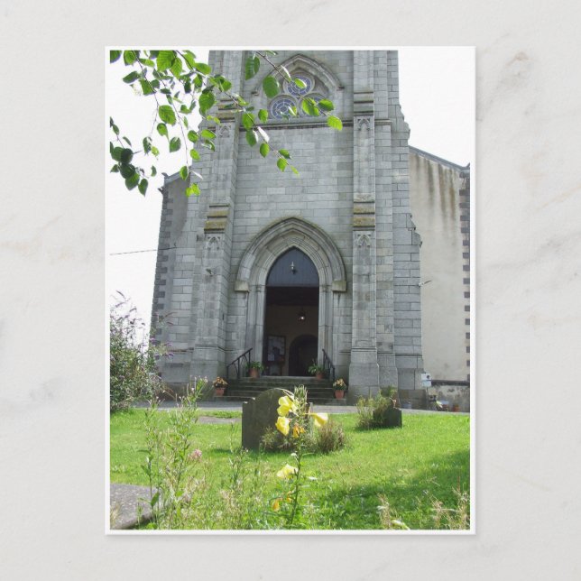Cartão Postal Santo da igreja de Maria, Carlow town, Irlanda (Frente)