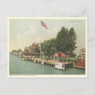 Cartão Postal santo de vintage Claire Detroit Michigan
