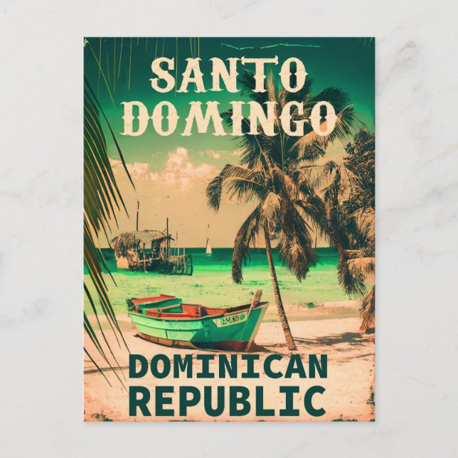 Cartão Postal Santo Domingo República Dominicana - Retro Souveni (Frente)