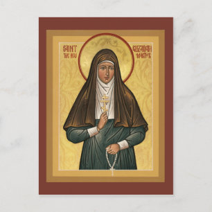Cartão Postal Santo Elizabeth The New Martryr Prayer Card